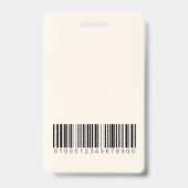 Badge d'identification floral personnalisé pour ja (Arrière)