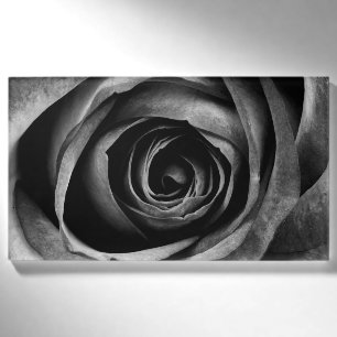 Badge D'identification Floral Rose noir Vintage décoratif