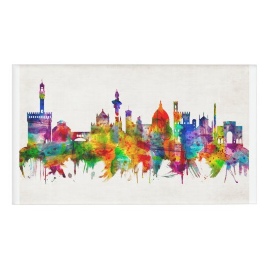 Badge D'identification Florence Italie Skyline (Devant)
