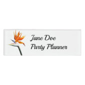 Badge D'identification Flower tropical orange paradise (Devant)