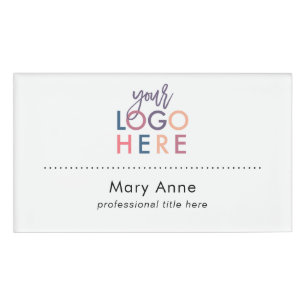 Badge D'identification Fonction professionnelle de logo simple moderne