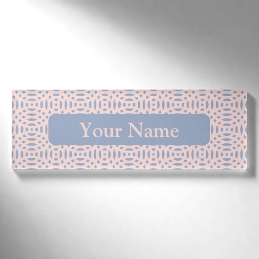 Badge D'identification formes circulaires motif sans couture (Devant)