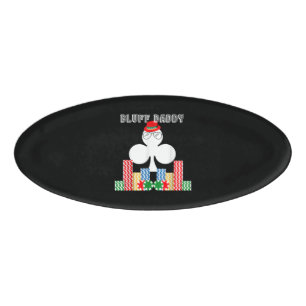 Badge D'identification Funny Bluff Daddy Poker Casino Jeu Texas