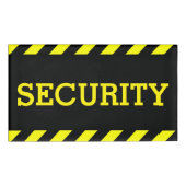 Badge D'identification Garde de sécurité Bande de prudence jaune vif (Devant)