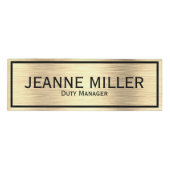 Badge D'identification Gestionnaire de fonctions élégant (Devant)