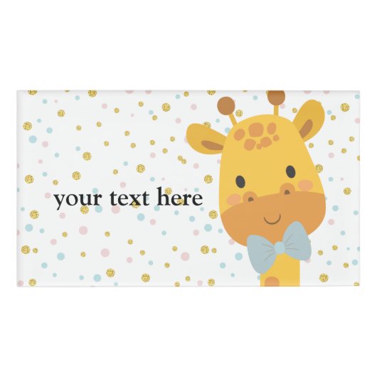 Badge D'identification Giraffe, animal (Devant)