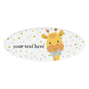 Badge D'identification Giraffe, animal