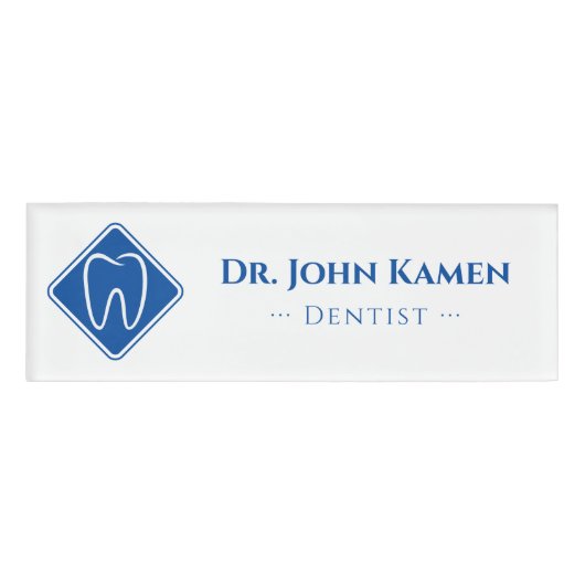 Badge D'identification Gold Dentist | Dents chanceux (Devant)