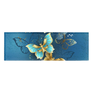 Badge D'identification Golden butterflies