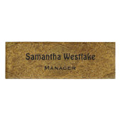 Badge D'identification Golden "gravé" (Devant)