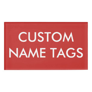 Badge D'identification Grand modèle nommé de blanc d'étiquette