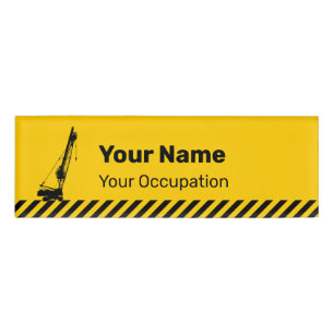 Badge D'identification Grue de construction