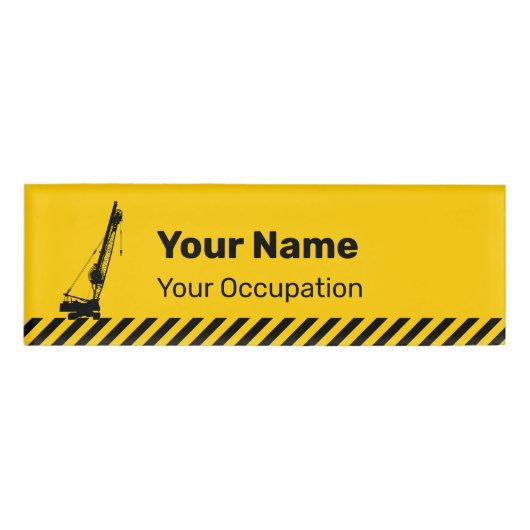 Badge D'identification Grue de construction (Devant)