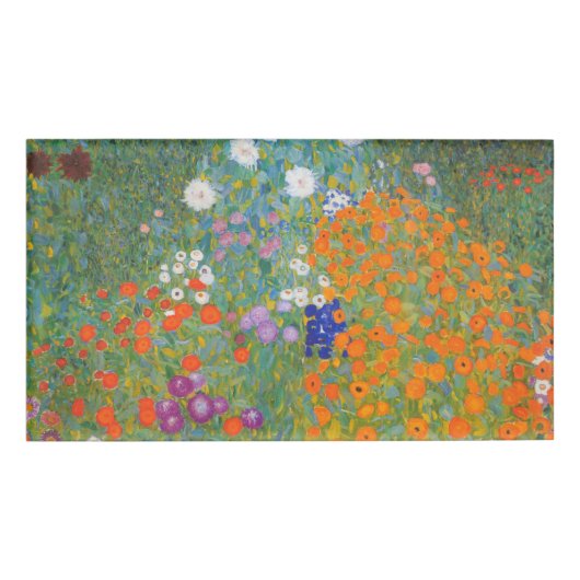 Badge D'identification Gustav Klimt Fleur Jardin Cottage Nature (Devant)