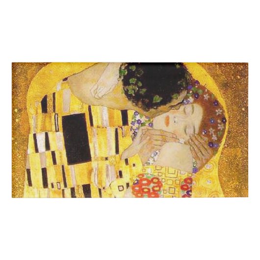 Badge D'identification Gustav Klimt La Peinture Classique Du Kiss (Devant)