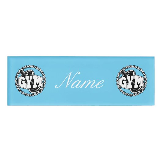 Badge D'identification Gym Barbell Logo Thunder_Cove (Devant)