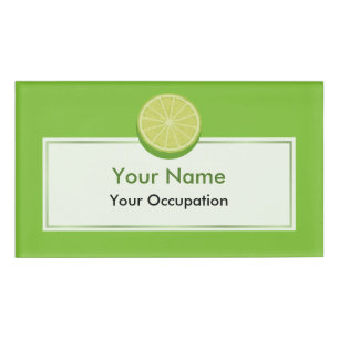 Badge D'identification Halte Lime