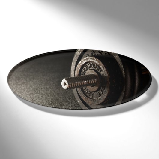 Badge D'identification Haltère (Devant)