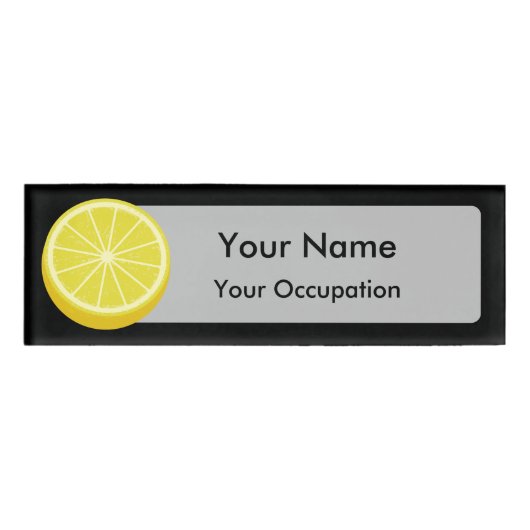 Badge D'identification Halve Lemon (Devant)