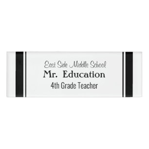 Badge D'identification HAMbWG Bordure magnétique noire