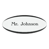 Badge D'identification HAMbWG noir frontière ovale (Devant)