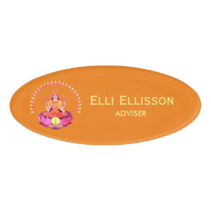 Badge D'identification Happy Diwali - Deepalavi Lakshmi Goddess 1