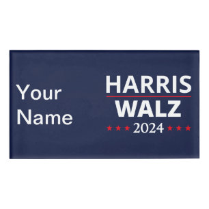 Badge D'identification Harris Walz Election 2024 III