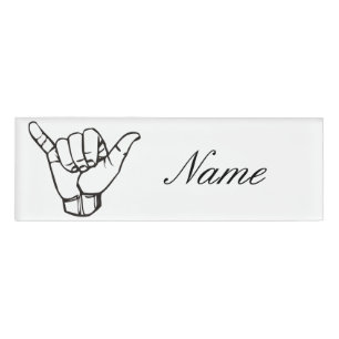 Badge D'identification Hawaï Shaka Brah Wave Thunder_Cove