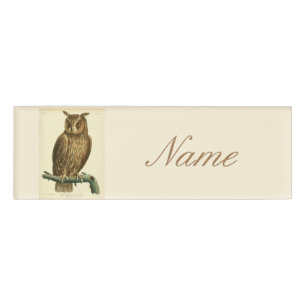 Badge D'identification Hibou de la Grande Corne Thunder_Cove