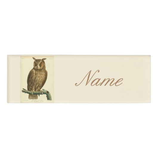 Badge D'identification Hibou de la Grande Corne Thunder_Cove (Devant)