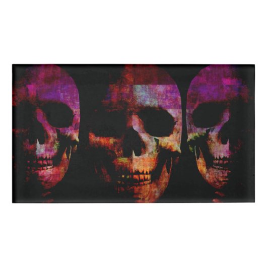 Badge D'identification Horror Movie Concept Arrière - plan avec Halloween (Devant)