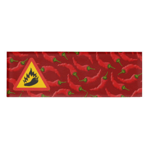 Badge D'identification Hot pepper danger