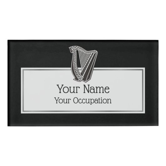 Badge D'identification Icône Harpe (Devant)