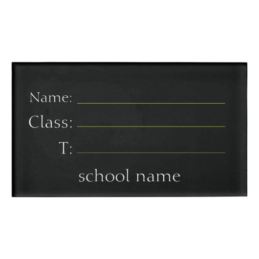 Badge D'identification ID étudiant simple (Devant)