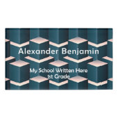 Badge D'identification Identifiant d'identification bleu de l'école d'étu (Devant)