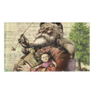 Badge D'identification Illustration classique de Thomas Nast du Père Noël