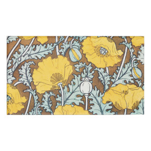 Badge D'identification illustration d'art pavot fleur jaune