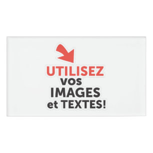 Badge D'identification Imprimez vos conceptions en ligne en français