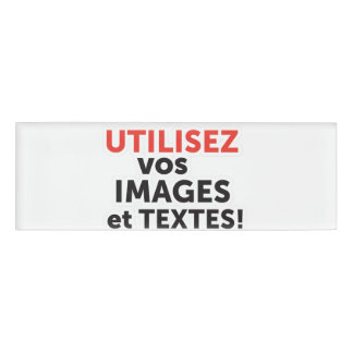 Badge D'identification Imprimez vos conceptions en ligne en français