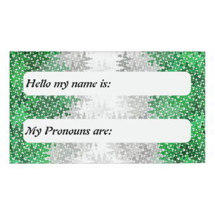 Badge D'identification Indicateur Abstrait Grayromantic Pride