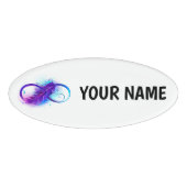 Badge D'identification Infinity with Purple Feather (Devant)