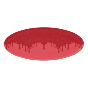 Badge D'identification Insigne de nom magnétique de la goutte rouge de to