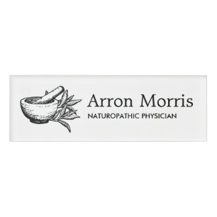 Badge D'identification Insigne de nom Naturopath