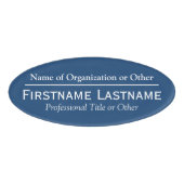 Badge D'identification Insigne de nom personnalisé - Organisation ou Égli (Devant)