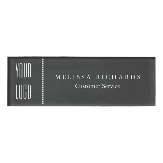 Badge D'identification Insigne de petit nom du tableau noir personnalisé (Devant)