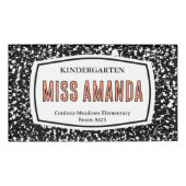 Badge D'identification insigne d'identification de l'enseignant du livre  (Devant)