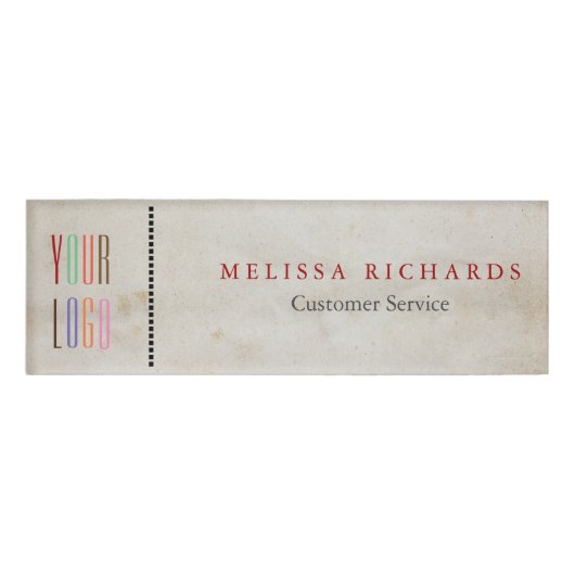 Badge D'identification Insigne personnalisé de petit nom (Devant)