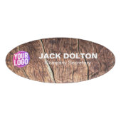 Badge D'identification Insignes d'employé unique : logo/photo Customisé (Devant)