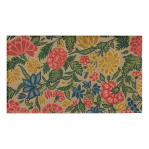 Badge D'identification Jardin Floral Designer vintage