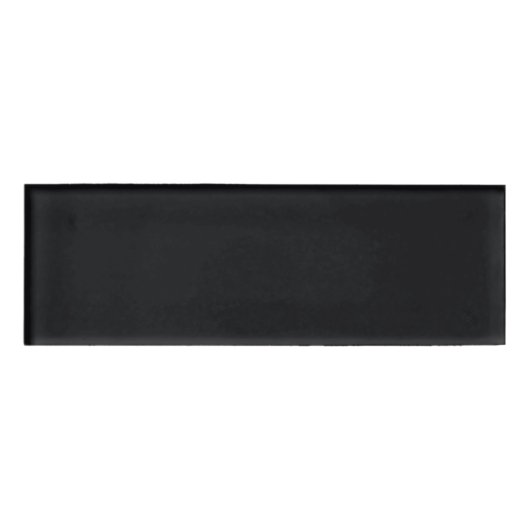 Badge D'identification Jet noir couleur solide (Devant)